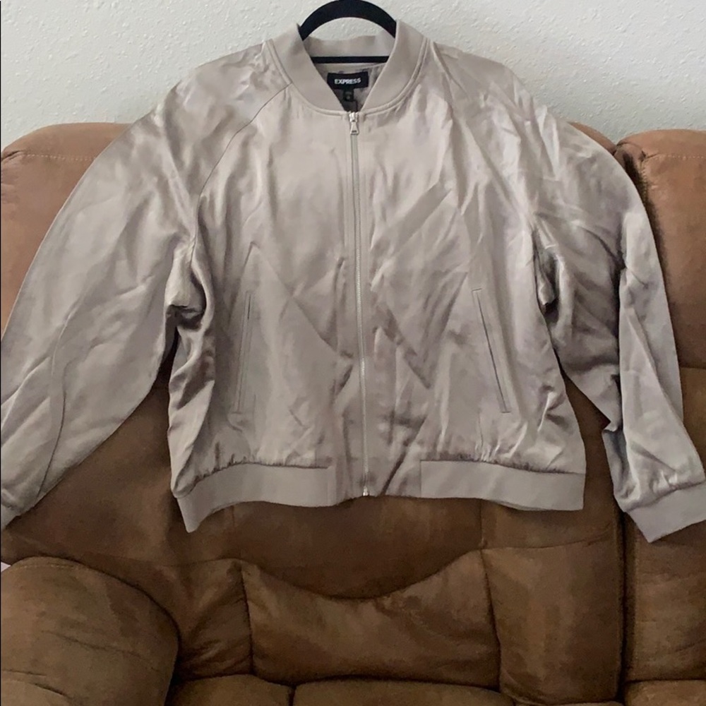 Express Satin Bomber Jacket